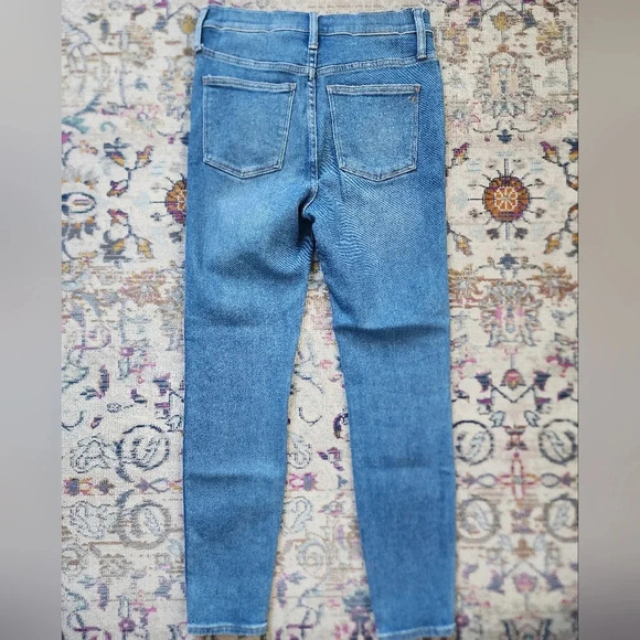 MADEWELL Jeans Women's 28 Blue Medium Wash High Rise Skinny Crop Denim Zip Fly - Picture 3 of 15